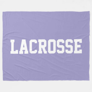 Cobertor De Velo Desportivo Bold Branco LACROSSE Texto Em Roxo Clar