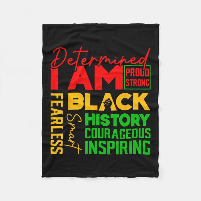 Cobertor De Velo Determinado que estou orgulhoso de orgulho negro f (Frente)