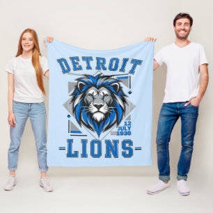 Cobertor De Velo Detroit Lions futebol
