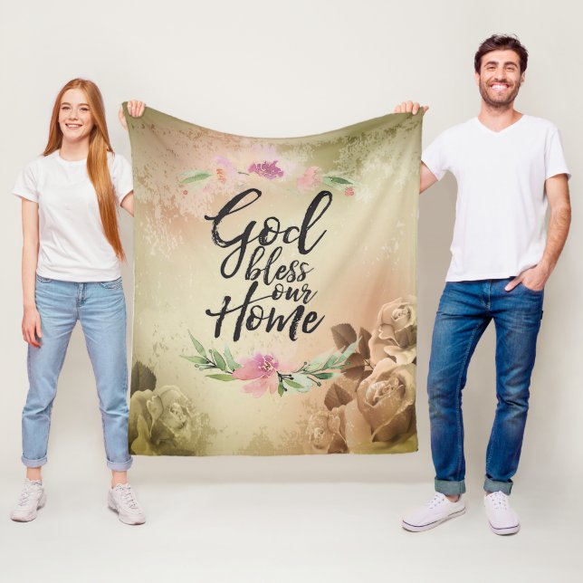 Cobertor De Velo Deus abençoe nossa casa (In Situ)