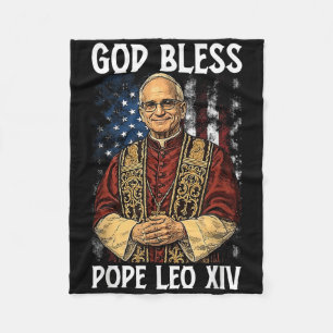 Cobertor De Velo Deus abençoe Novo Papa Leo Xiv Igreja Católica Fé 