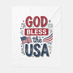 Cobertor De Velo Deus Abençoe os EUA Camisa de Fé Patriótica Vintag