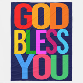 COBERTOR DE VELO DEUS ABENÇOE VOCÊ