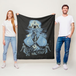 Cobertor De Velo Deus está na máquina - Design Techno-Dystopian