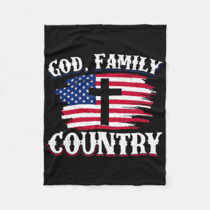 Cobertor De Velo Deus Família País Bandeira Americana Cruz Cristão 