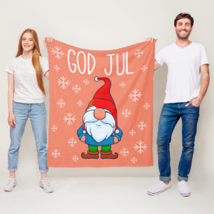 Cobertor De Velo Deus Jul, Tomte Sueco Gnomo, Feliz Escandinava