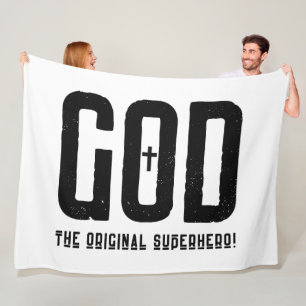 Cobertor De Velo Deus, o Super Herói Original da Cruz Bíblica