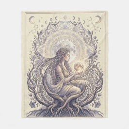 Cobertor De Velo Deusa Sacerdotisa da Lua