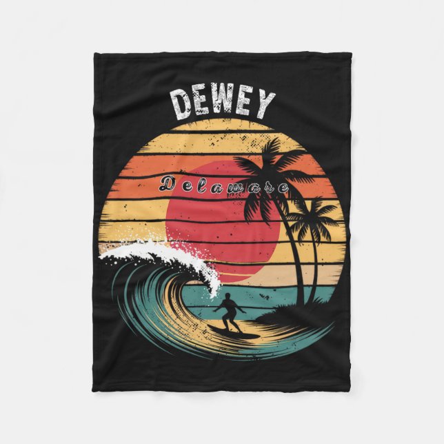 Cobertor De Velo Dewey Beach Delaware Beach Surfing  (Frente)