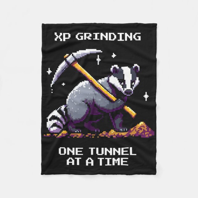 Cobertor De Velo Dger Tunnel Pixel Gamer Style  (Frente)