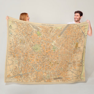 Cobertor De Velo Di Milão de Pianta - mapa de Milão, Italia