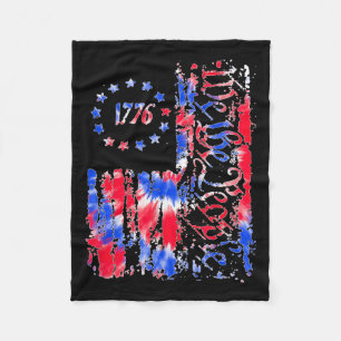 Cobertor De Velo Dia Americano Bandeira Patriótica 1776 Nós O Tie D
