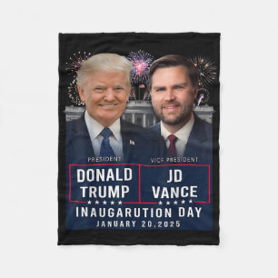 Cobertor De Velo Dia da Inauguração do Trump Vance 2025 Donald Trum