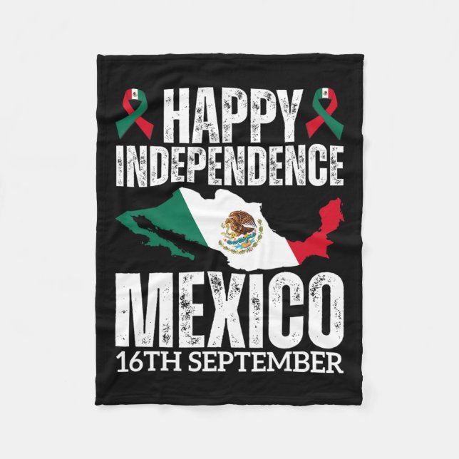 Cobertor De Velo Dia da Independência Mexicana, 16 de setembro, Méx (Frente)