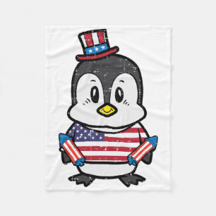 Cobertor De Velo Dia da Independência Pinguim 4 de julho América To