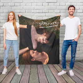 Cobertor De Velo Dia da Mãe Foto Personalizada do Meu Melhor Amigo