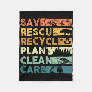 Cobertor De Velo Dia da Terra 2025 Salvem Abelhas Salvando Animais 
