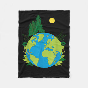 Cobertor De Velo Dia da Terra planeta natureza planeta verde salvar