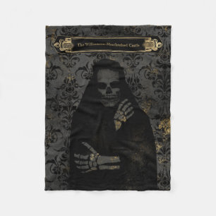 Cobertor De Velo Dia das Bruxas Fleece-Blanket Grim Reaper