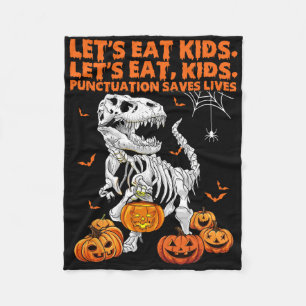 Cobertor De Velo Dia das Bruxas Vamos Comer Crianças Pontuação Salv