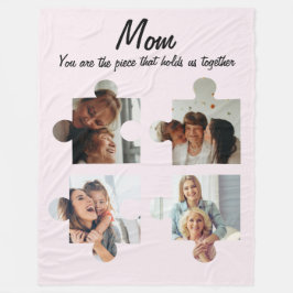 Cobertor De Velo Dia das Mães Presente Personalizado Para Mãe - 4 F