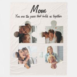 Cobertor De Velo Dia das Mães Presente Personalizado Para Mãe - 4 F
