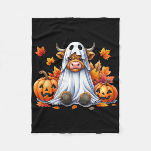 Cobertor De Velo Dia de as Bruxas engraçado Vaca Fantasma Spookin P
