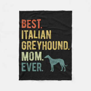 Cobertor De Velo Dia de as mães De "Greyhound Mãe De Cão" Italiano