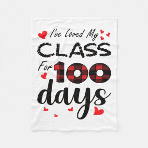 Cobertor De Velo Dia De Escola Eu Amo Minha Turma Há 100 Dias