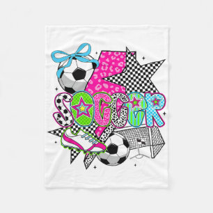 Cobertor De Velo Dia de Jogo de Futebol Mãe de Futebol Vai Torcer S