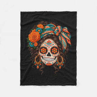 Cobertor De Velo Dia de los mortos crânio de açúcar catrina dia dos