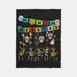 Cobertor De Velo Dia De Los Muertos Dia Dos Mortos Crânio Engraçado