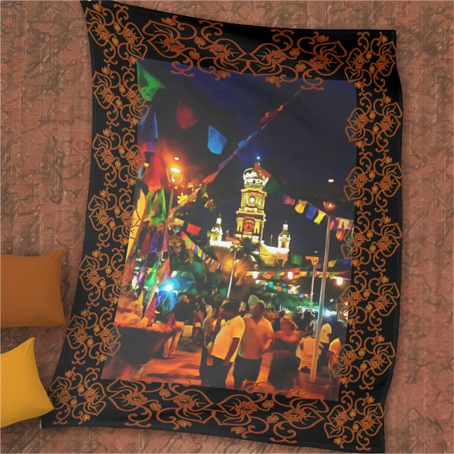 Cobertor De Velo Dia de Los Muertos PV- 190130 Fleece Blanket (Criador carregado)