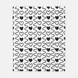 Cobertor De Velo Dia de os namorados Corações Chevron - Padrão Bran