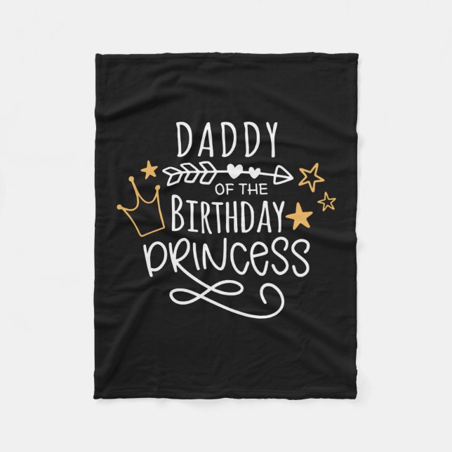 Cobertor De Velo Dia de os pais Da Princesa Aniversário (Frente)