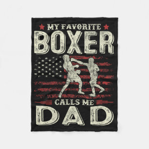Cobertor De Velo Dia de os pais Favorito Boxer Me Chama Pai U Sinal