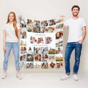 Cobertor De Velo dia de os pais multi preto-e-branco pai