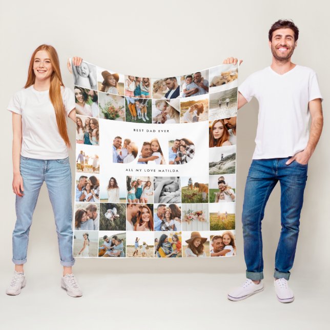 Cobertor De Velo dia de os pais multi preto-e-branco pai (In Situ)