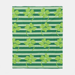 Cobertor De Velo Dia de São Patrício Shamrock de quatro folhas verd