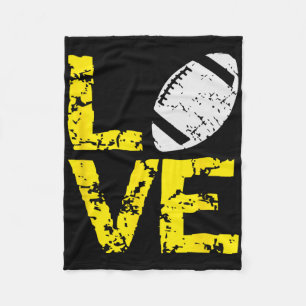 Cobertor De Velo Dia do Jogo Camisetas Enfraquecidas Grunge Love Ba