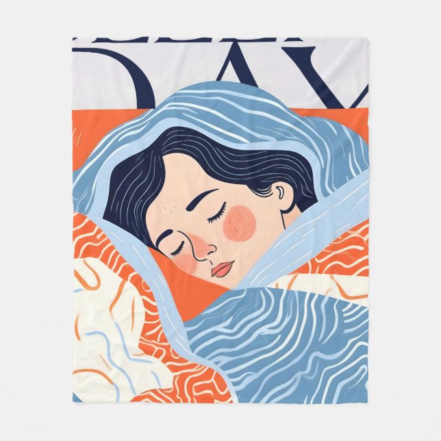 Cobertor De Velo Dia do Sono (Frente)