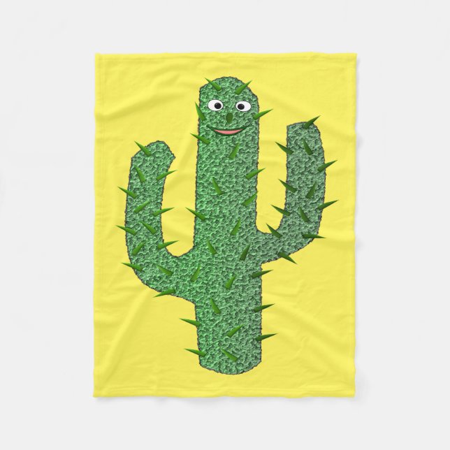 Cobertor De Velo Dia dos Mortos Felizes Cactus (Frente)