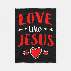 Cobertor De Velo Dia dos Namorados Cristão Católico Amor Como Jesus