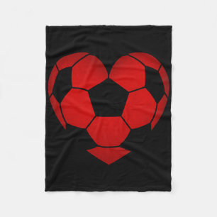 Cobertor De Velo Dia dos Namorados de Coração de Futebol Para Menin