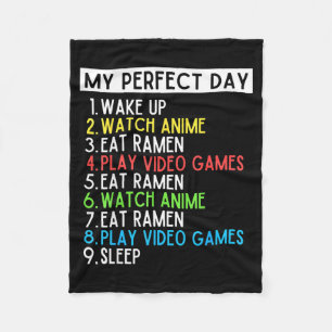 Cobertor De Velo Dia Perfeito Anime Jogos Ramen Amante Engraçado Co