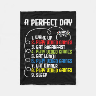 Cobertor De Velo Dia Perfeito - Divertido Jogo de Vídeo Game Gamer