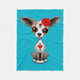 Cobertor De Velo Dia vermelho do filhote de cachorro inoperante da