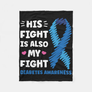 Cobertor De Velo Diabetes Sua Luta É A Minha Consciência De Luta