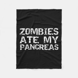 Cobertor De Velo Diabetes Tipo 1 Citações Piadas Zombies Ate My Pan