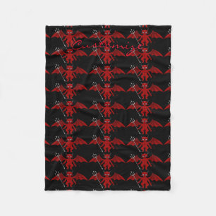 Cobertor De Velo Diabo vermelho pequeno Thunder_Cove